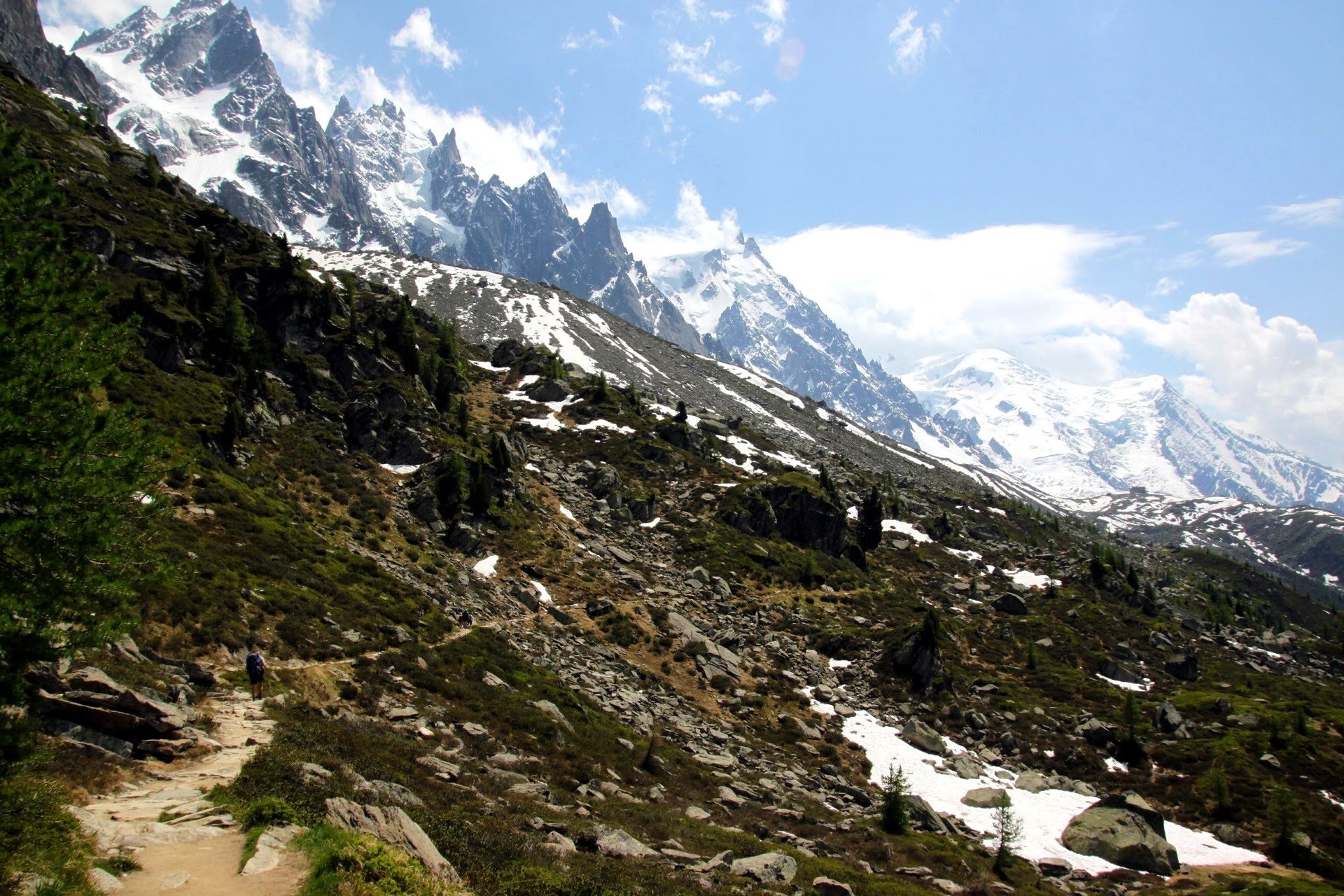 A hike in the Mont Blanc massif